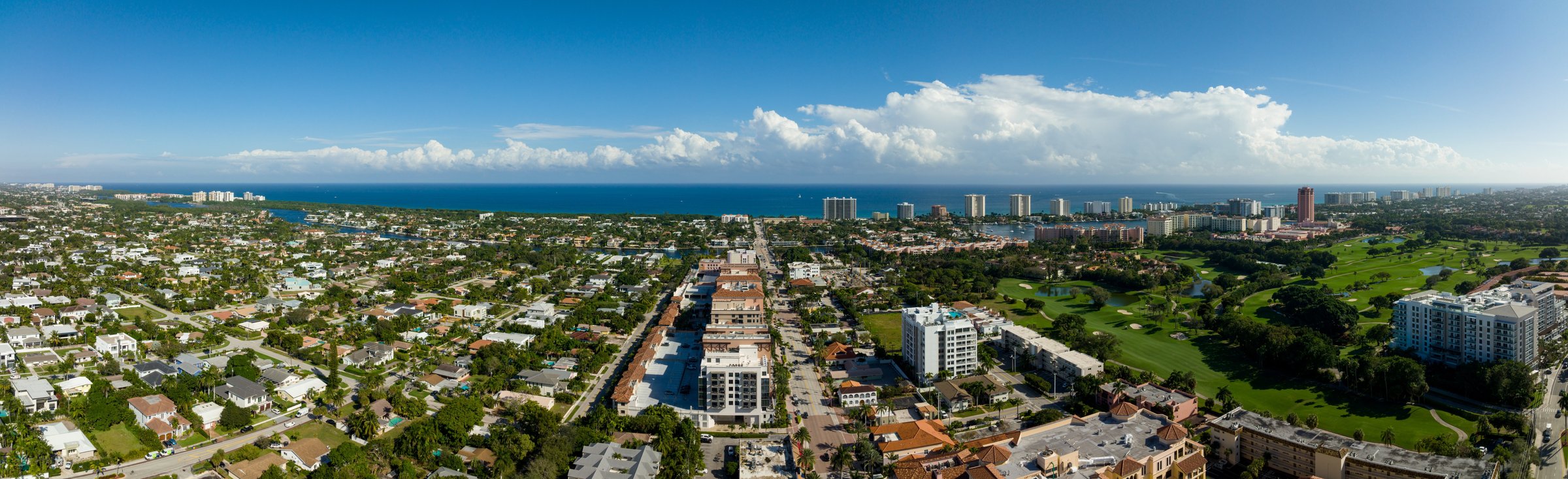 Aerial view of Boca Raton coastline